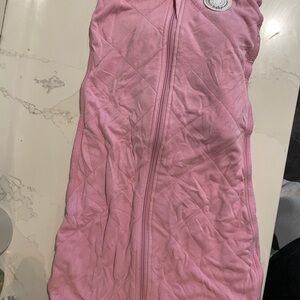 Pink dreamland Quilted weighted Swaddle sleep sack
